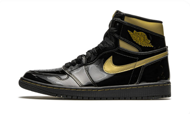 Air Jordan 1 Retro High OG Black Metallic Gold 555088 032